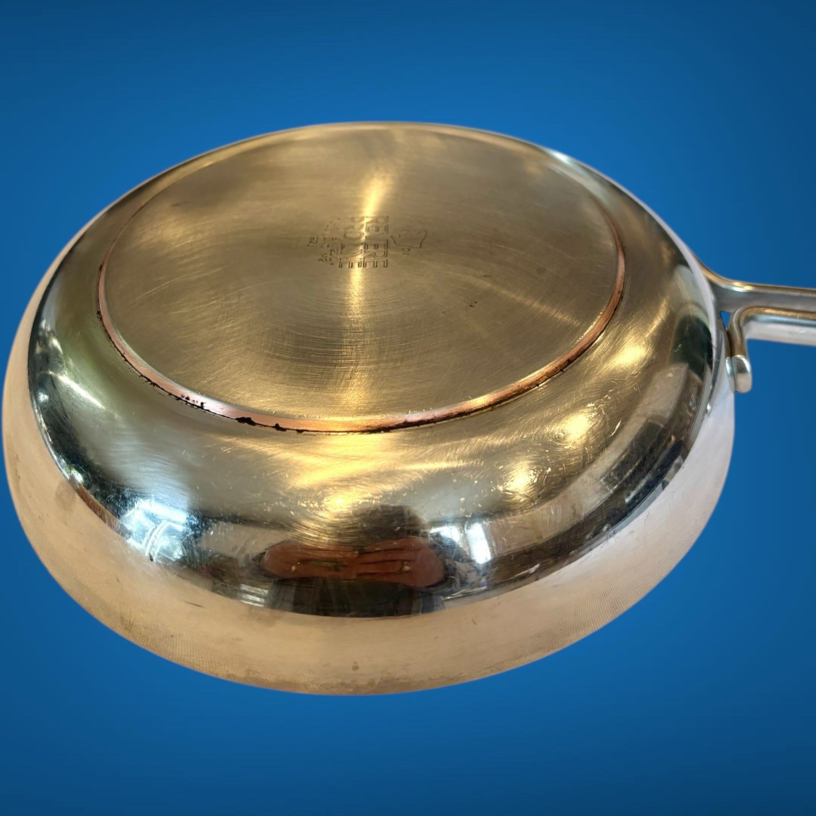 Revere Ware Pro Line 8″ Stainless Steel Copper Core Skillet Saute Fry Pan #6758