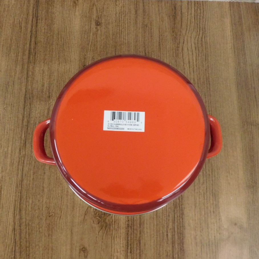 Le Creuset Enameled Steel 3.8 Quart Petite Stockpot, Cerise – New