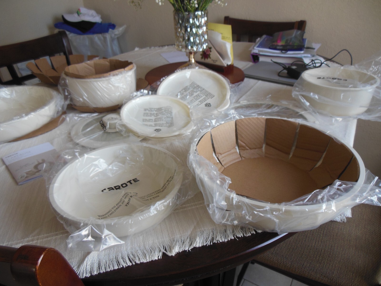 CAROTE – 11 pc. Set White Non-Stick Induction Granite Cookware * Free Shipping