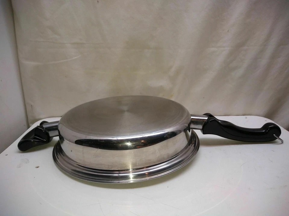 Saladmaster Skillet 11″ TP304-316 Surgical Stainless Steel Roaster Pan & Lid