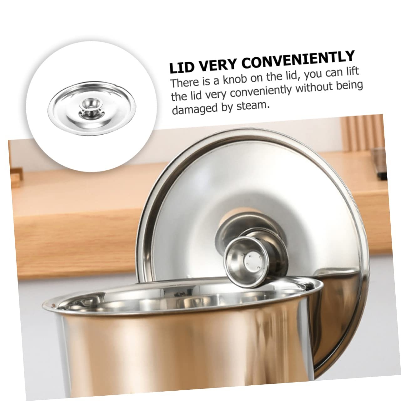 Universal Lid – Pots Lid Cover Stainless Steel Lid Fits All 7 Inch to 8 Inch …
