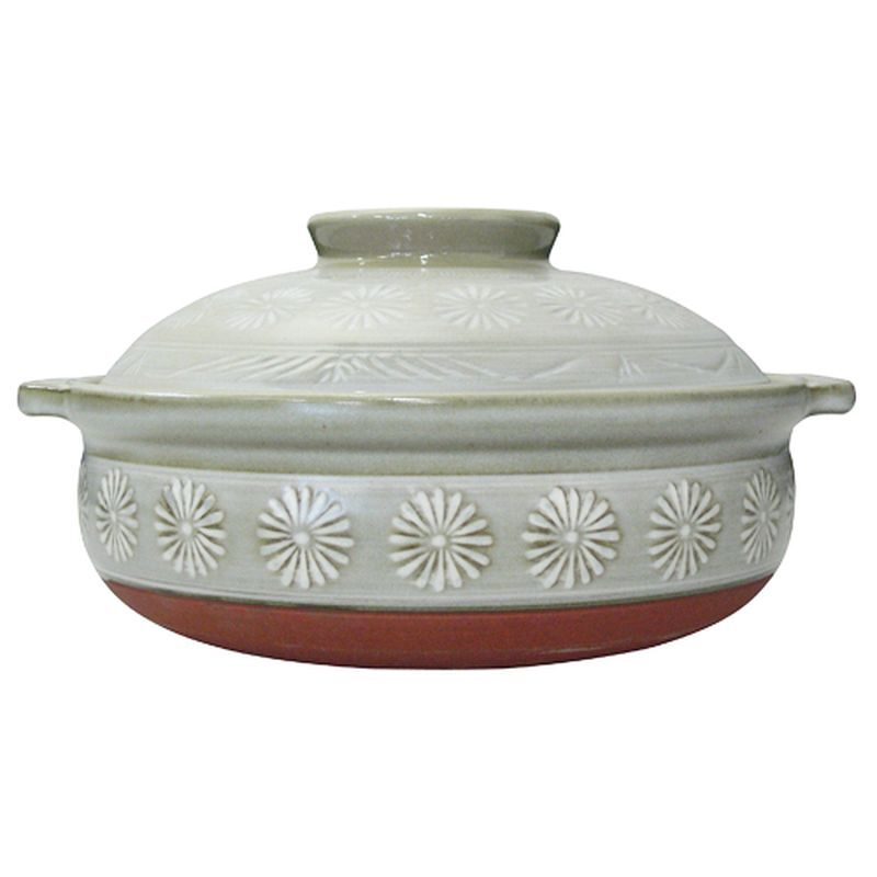 GINPO Made in Japan Mishima Clay Pot 25cm Bankoyaki Donabe 2-3 Person’s Use