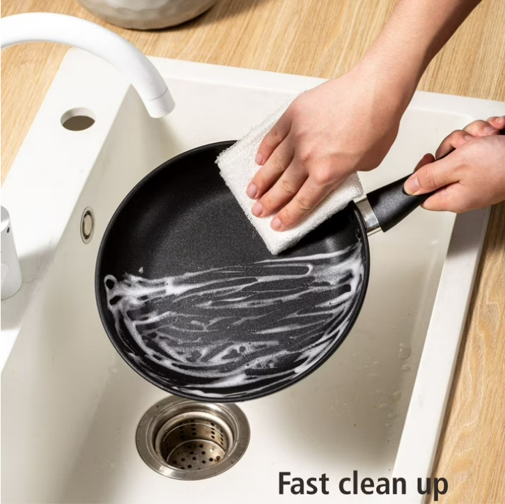 Wok Frying Saute Pan Reinforced edge 9.5″ Non-Stick Skillet Cooking Fry Coating