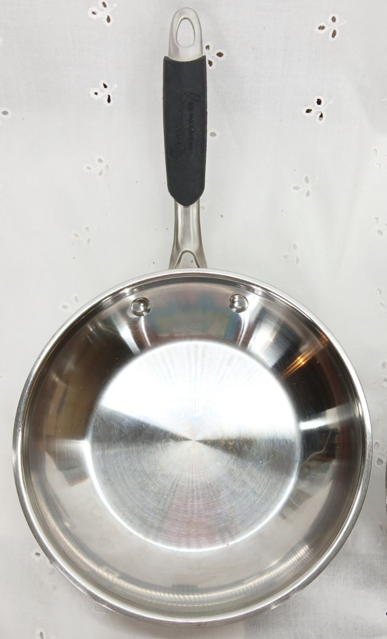 CALPHALON STAINLESS STEEL 8″ #1388 & 10″ #1390 FRYING PAN SKILLET FREE SHIPPING