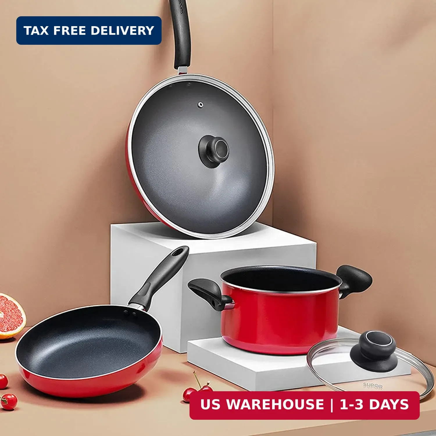 12 Inch Pan Lid – Glass Lids For Lodge 12″ Cast Iron Skillet, Frying Pan, Wok, P