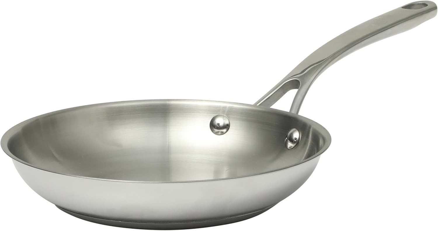 Castelle 8″ Stainless Steel Frying Pan Non Toxic Fry Pan Skillet