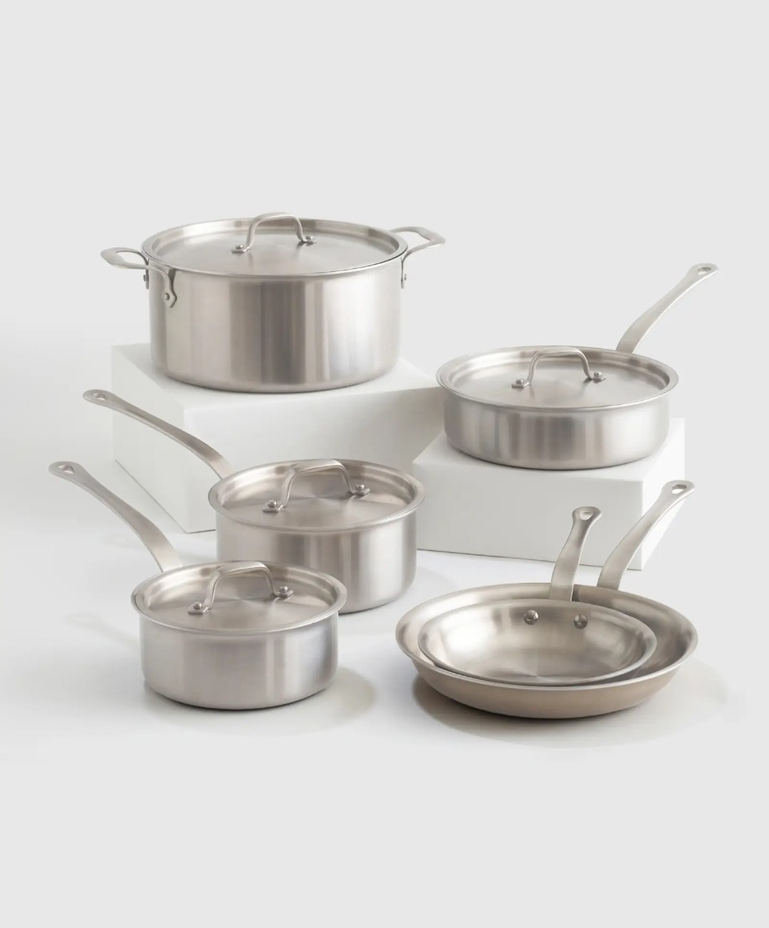 NWOT! Quince 5ply Stainless Steel Non-Toxic 10 Piece Cookware Set! (SCG)