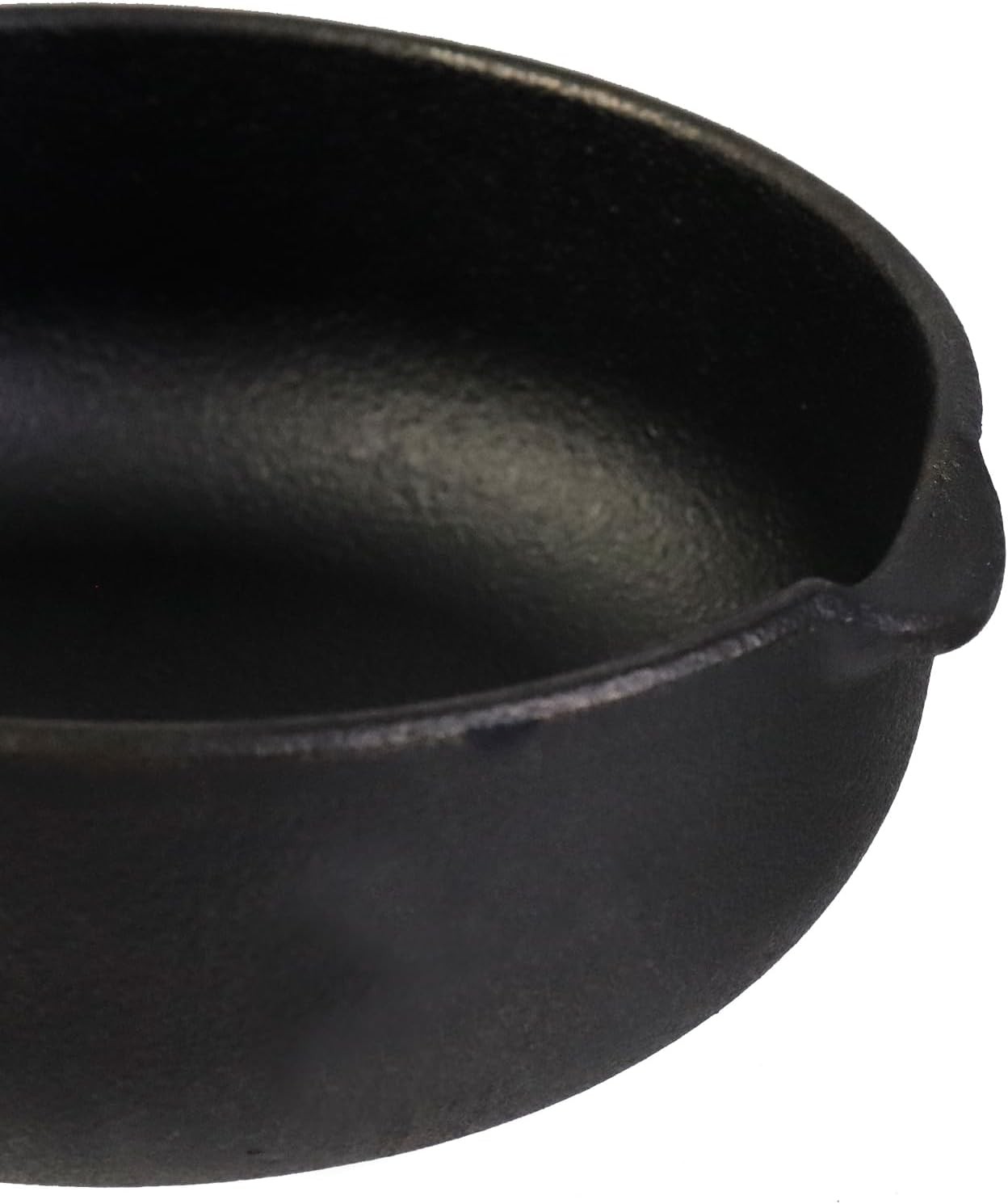 esatis 1 Pcs Mini Cast Iron Skillet Small Skillets Frying Pans, with Wok