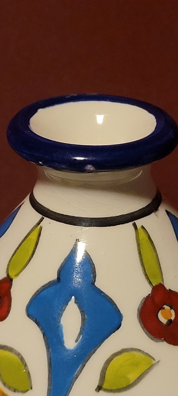 mini Maroccan tagine used for spices and ssuces multicolored.
