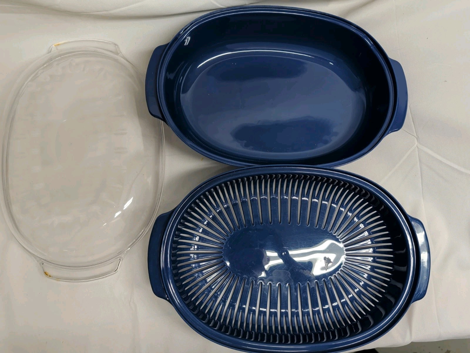 Whirlpool Microwave Steamer Blue/Clear Lid 4619-656-97781 #22563