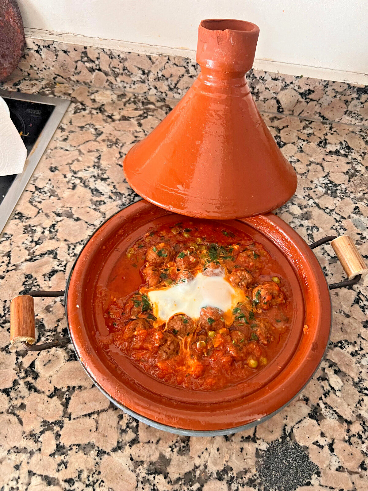 Handmade moroccan tagine for cooking & serving 20 *28 cm