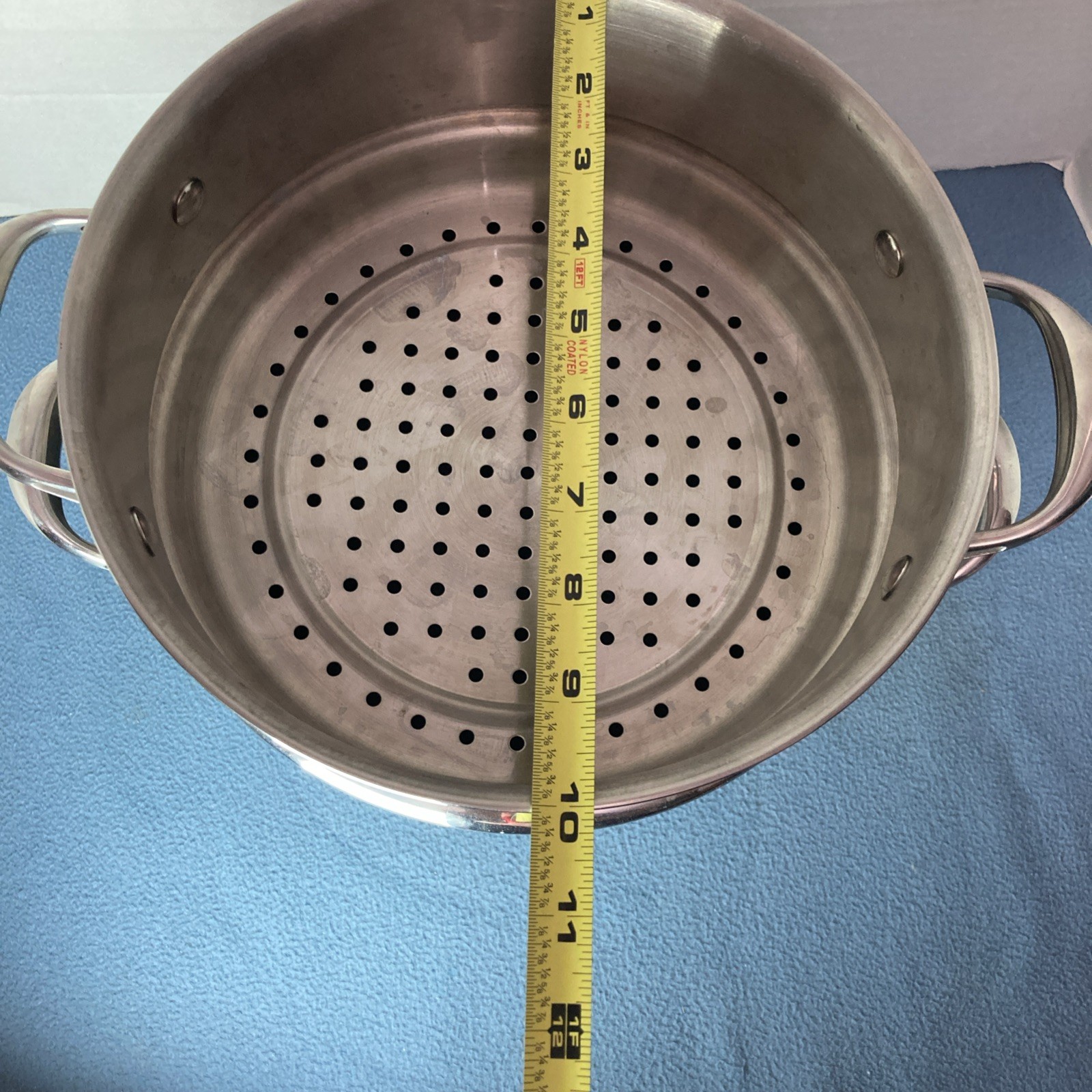 Kirkland Signature NSF Hard-Anodized Aluminum 8QT(7.5L) Stockpot w/Steamer & Lid