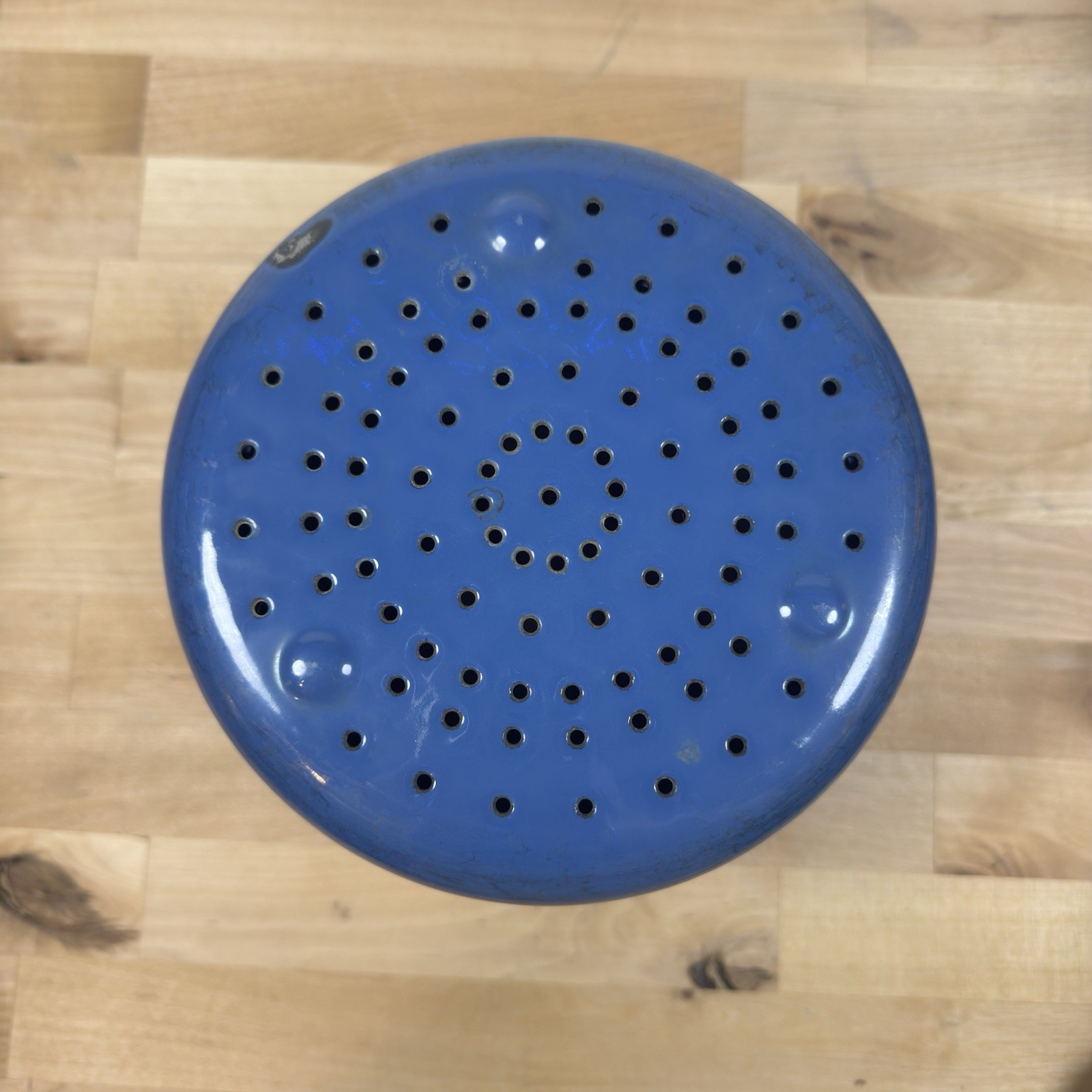 Le Creuset Enameled Steel Blue Steamer Colander Insert 7.25″ x 8.5″