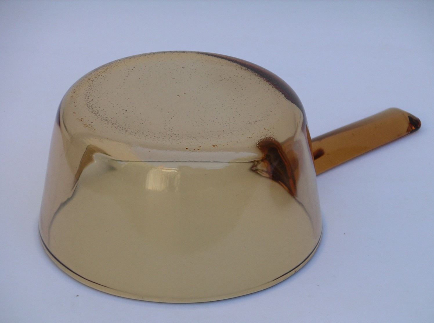 Corning Visions Amber 1 L Sauce Pan Pyrex Glass Cookware -NO TEFLON pour spout