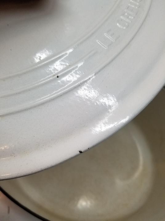Le Creuset Oval Casserole Cocotte 31cm 6.3L White Enamel Cast Iron