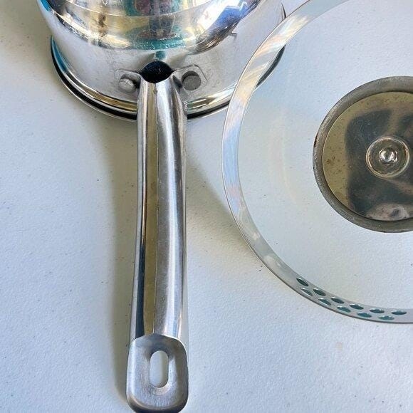 Ecolution Stainless Steel 1 Qt Saucepan With Glass Lid & Pour Spouts Pots & Pans