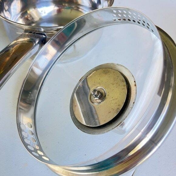 Ecolution Stainless Steel 1 Qt Saucepan With Glass Lid & Pour Spouts Pots & Pans