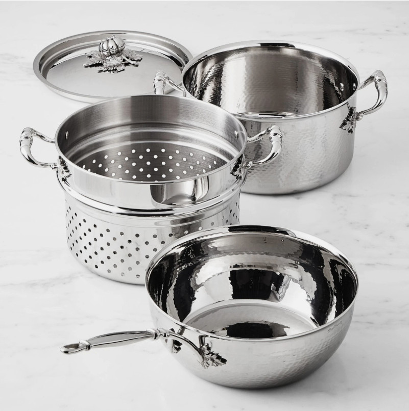 Ruffoni Opus Prima Hammered Stainless-Steel 4-Piece Pasta Set, SALE – HOT