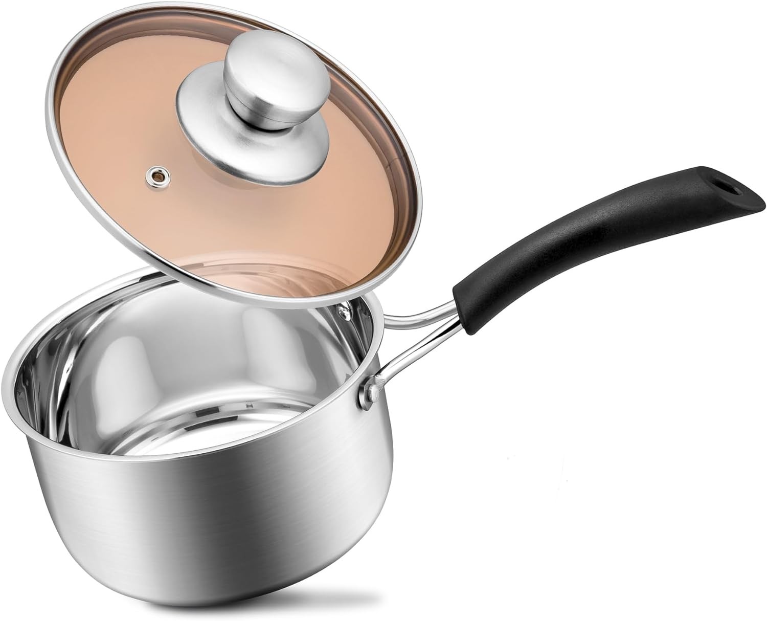 Joyfair 1Qt 18/10 Stainless SteJoyfair 1Qt 1el Saucepan with Lid, Small Milk Pot