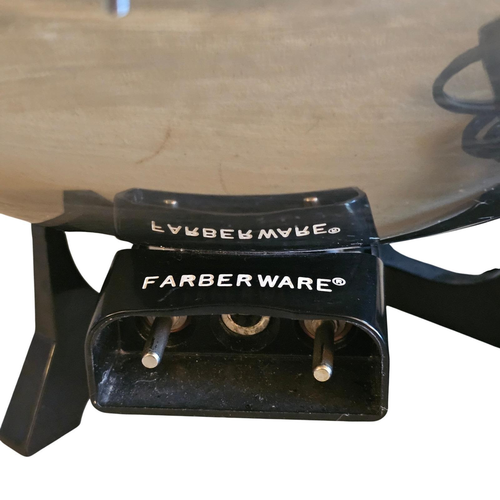 70s MCM Farberware Model 303 Electric Wok Stainless Steel 1000W USA Lid Working