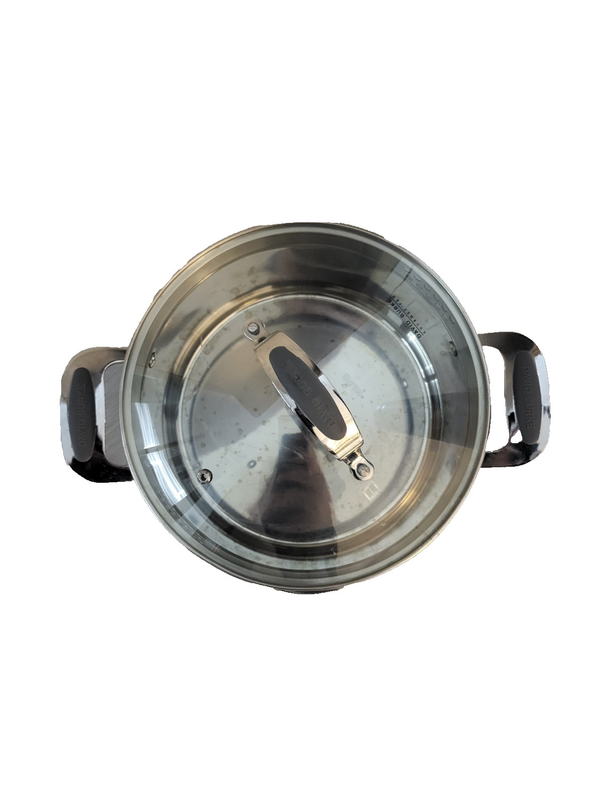 David Burke Gourmet Pro Heavy Gauge Stainless 6.3 Qt. /6L Stockpot /Lid Strainer