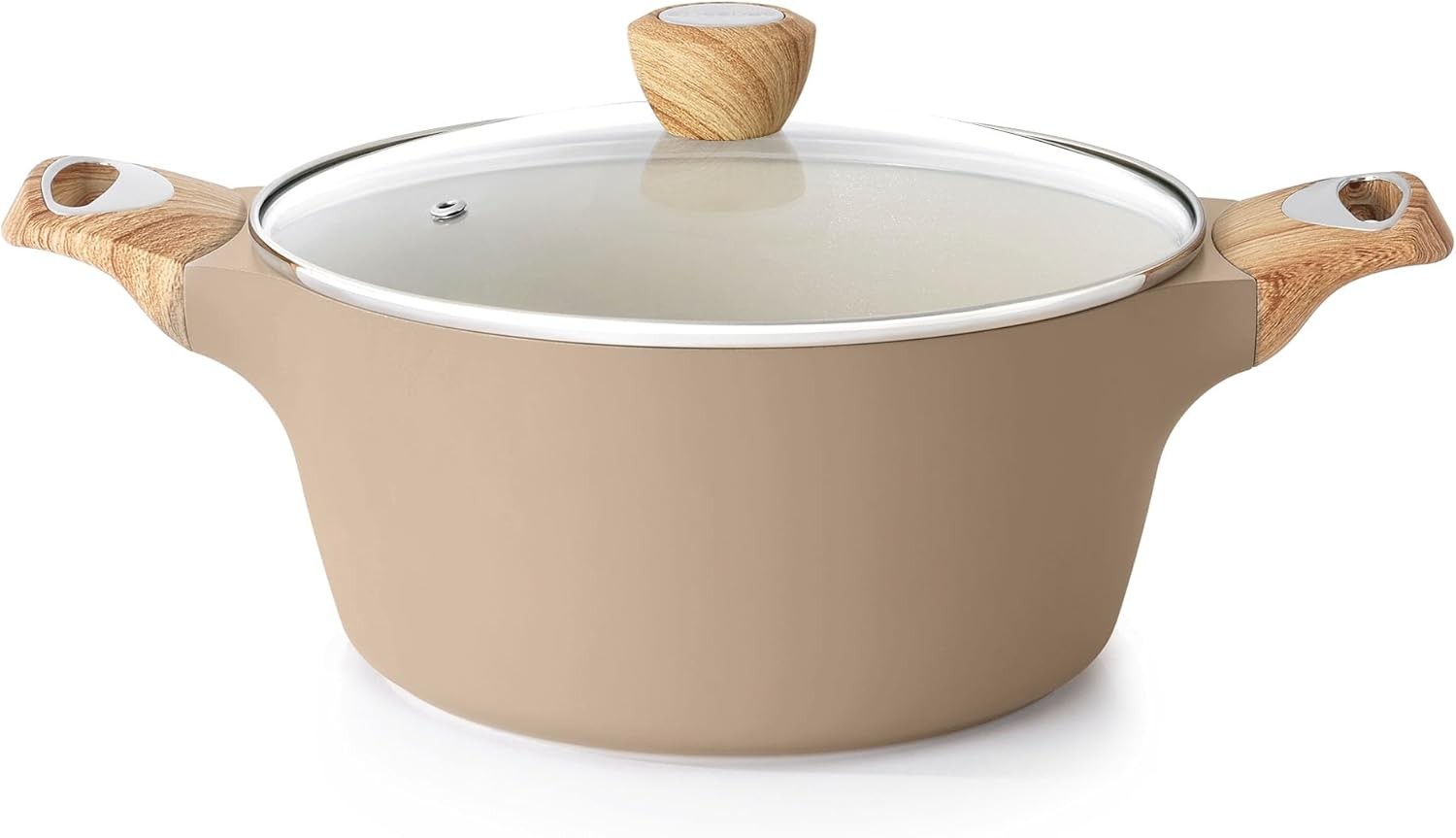 Nonstick Stock Pot W/ Lid 2.6/4.5/6.6/8.5 QT Soup Pot Casserole Pot Healthy