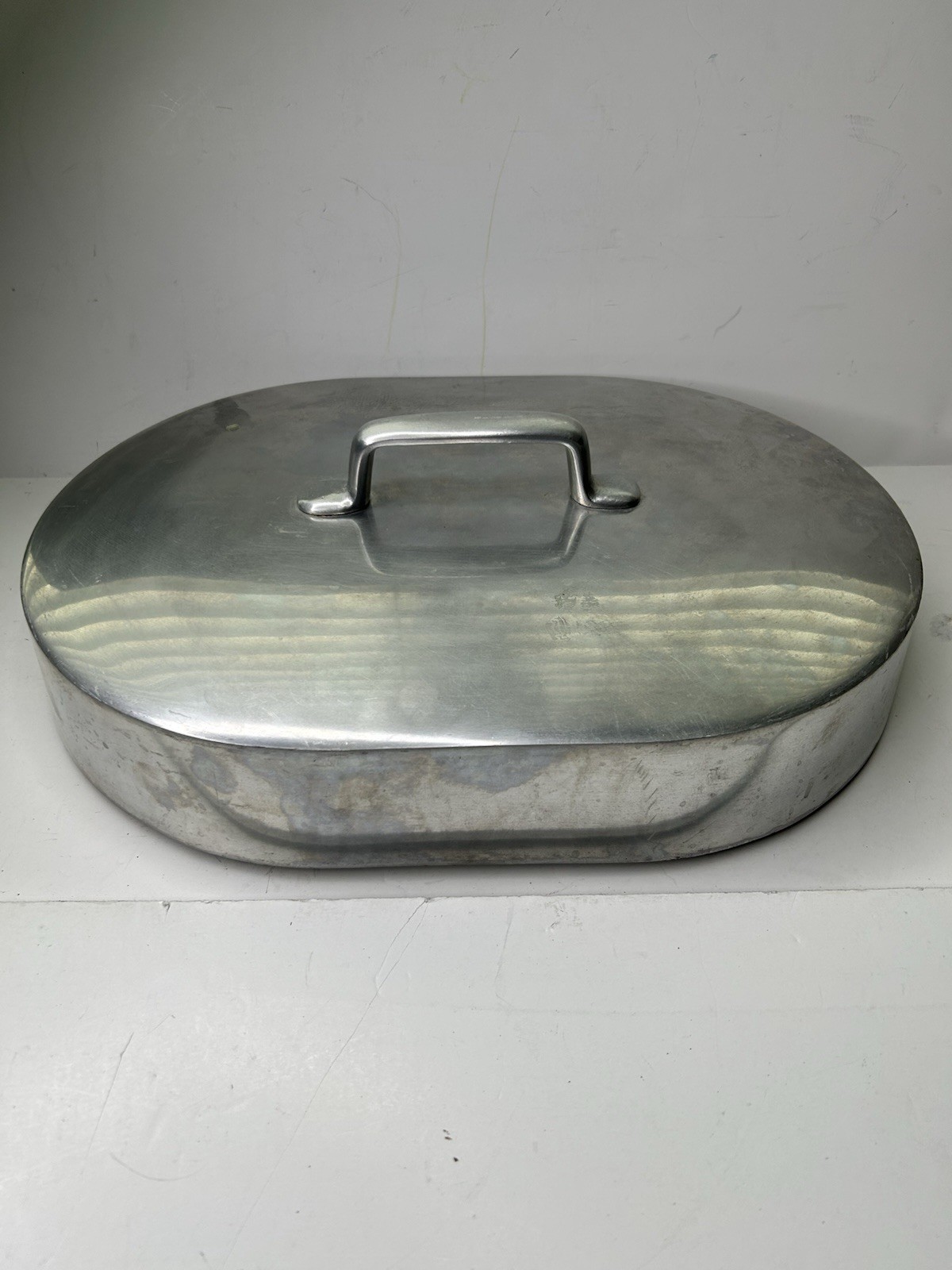 Magnalite GHC USA 16 In Roaster Dutch Oven Cooking Pot With Insert Turkey