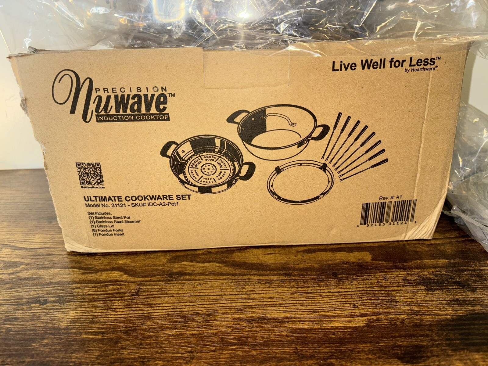 Precision Nuwave Induction Cooktop 12 Pc Ultimate Cookware Set 31121 Steamer