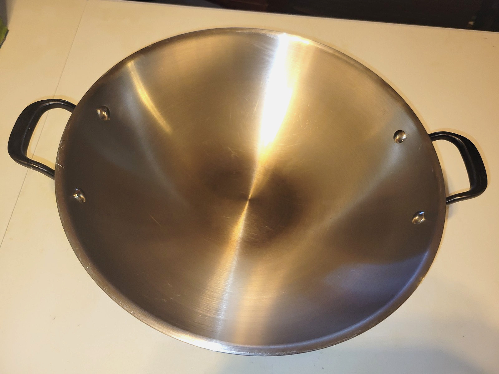 KitchenAid 15″ Stainless Steel Wok 5-Ply Clad POT/PAN GOOD USED CONDITION