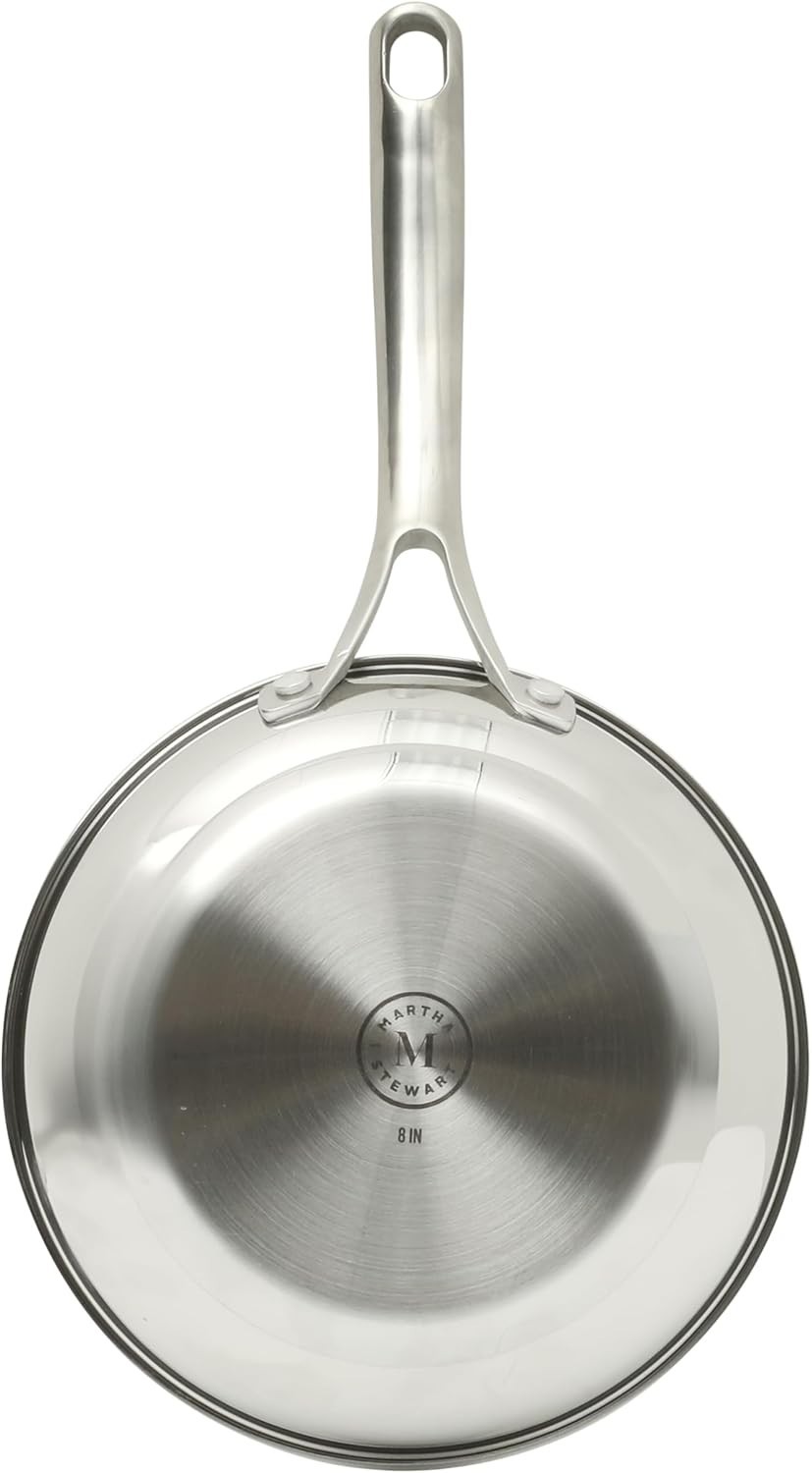 Castelle 8″ Stainless Steel Frying Pan Non Toxic Fry Pan Skillet