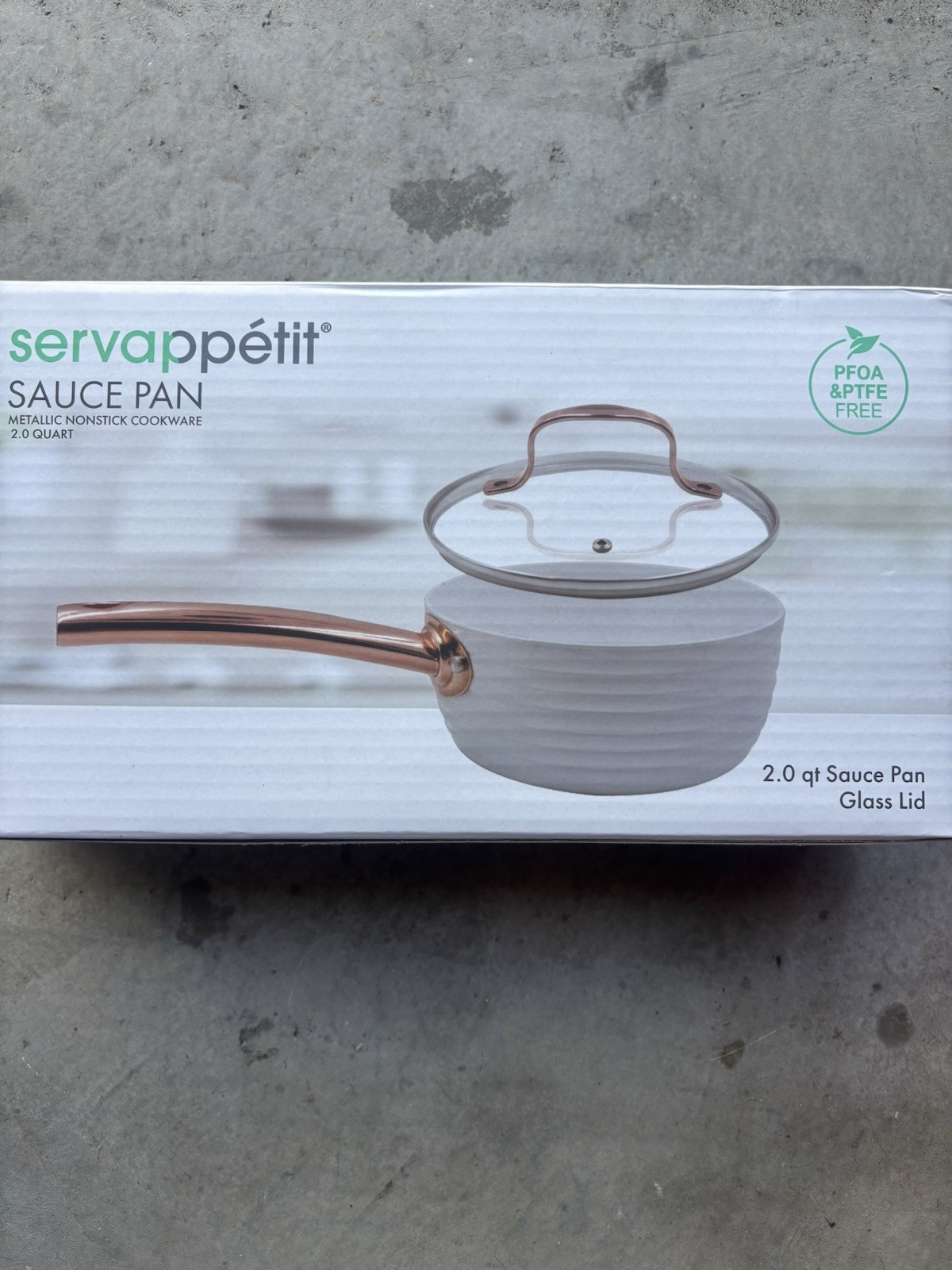 Servappetit Sauce Pan Metallic Nonstick Cookware 2.0 Quart