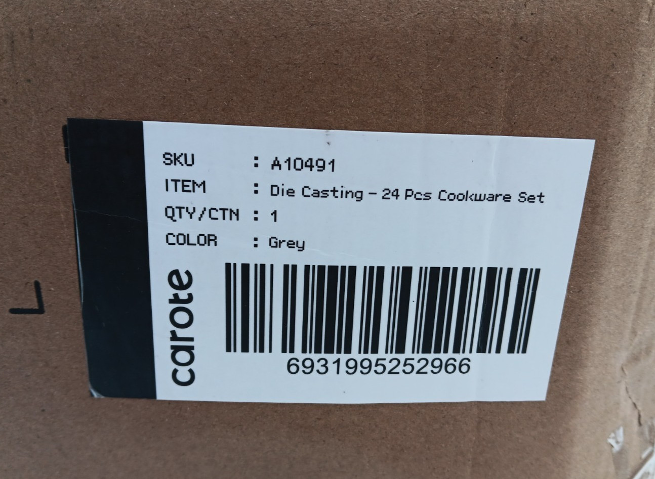 carote Die Casting – 24 Pcs Cookware Set