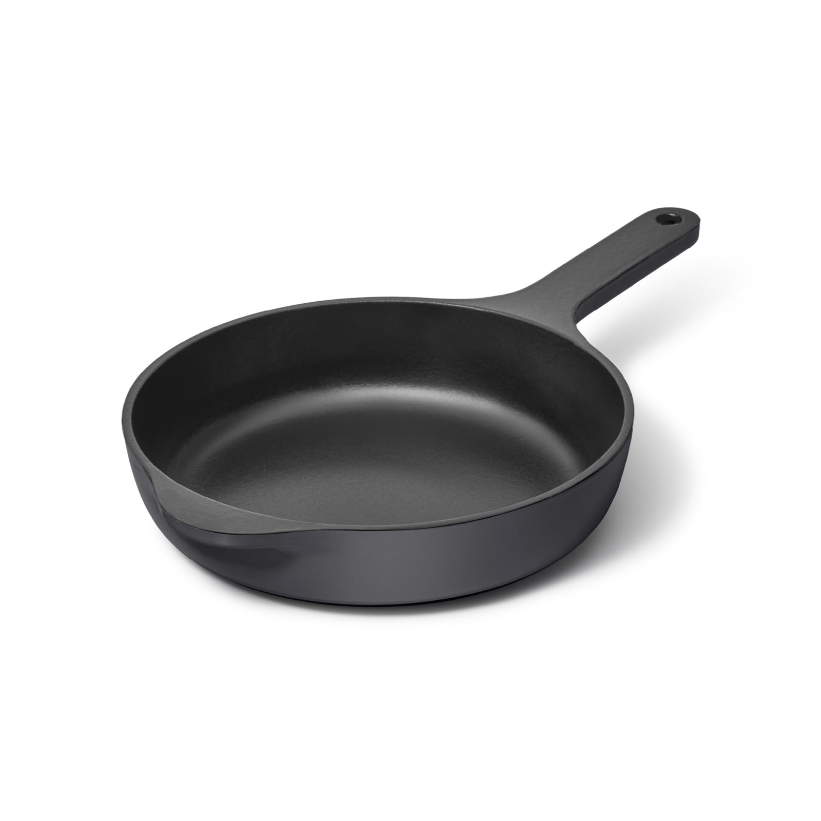 Cast Iron Skillet – 8” Enameled Cast Iron Pan With 3 Layer Enamel Coating – N…