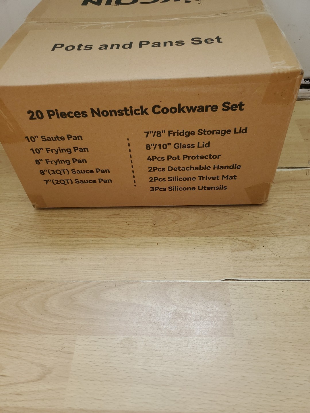 Kikcoin 20-Piece Nonstick Pots and Pans Cookware Set
