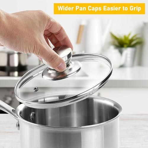 11 Inch Tempered Glass Lid For Cast Iron Skillets Pots Pans Frying Pans (67