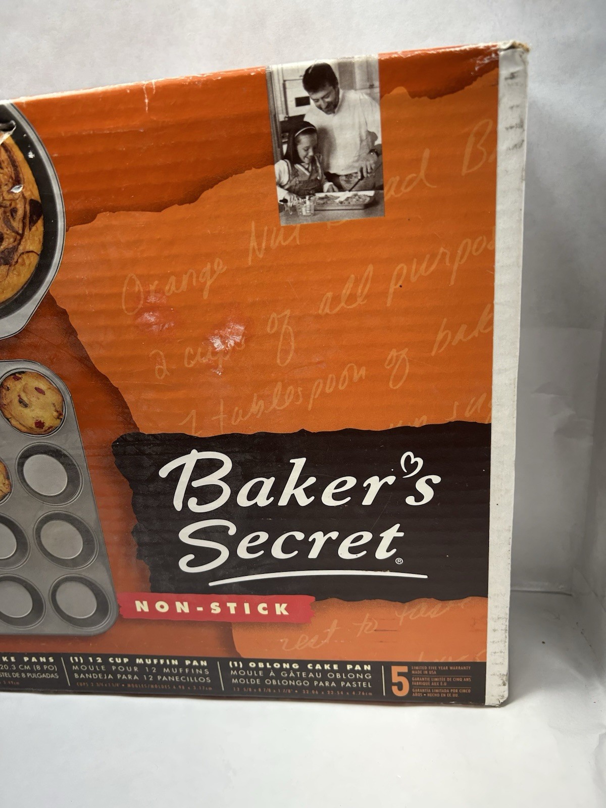 Vintage Bakers’s Secret Non-Stick 5 Pc Set 2001 Includes Cake-Cookie-Muffin Pans
