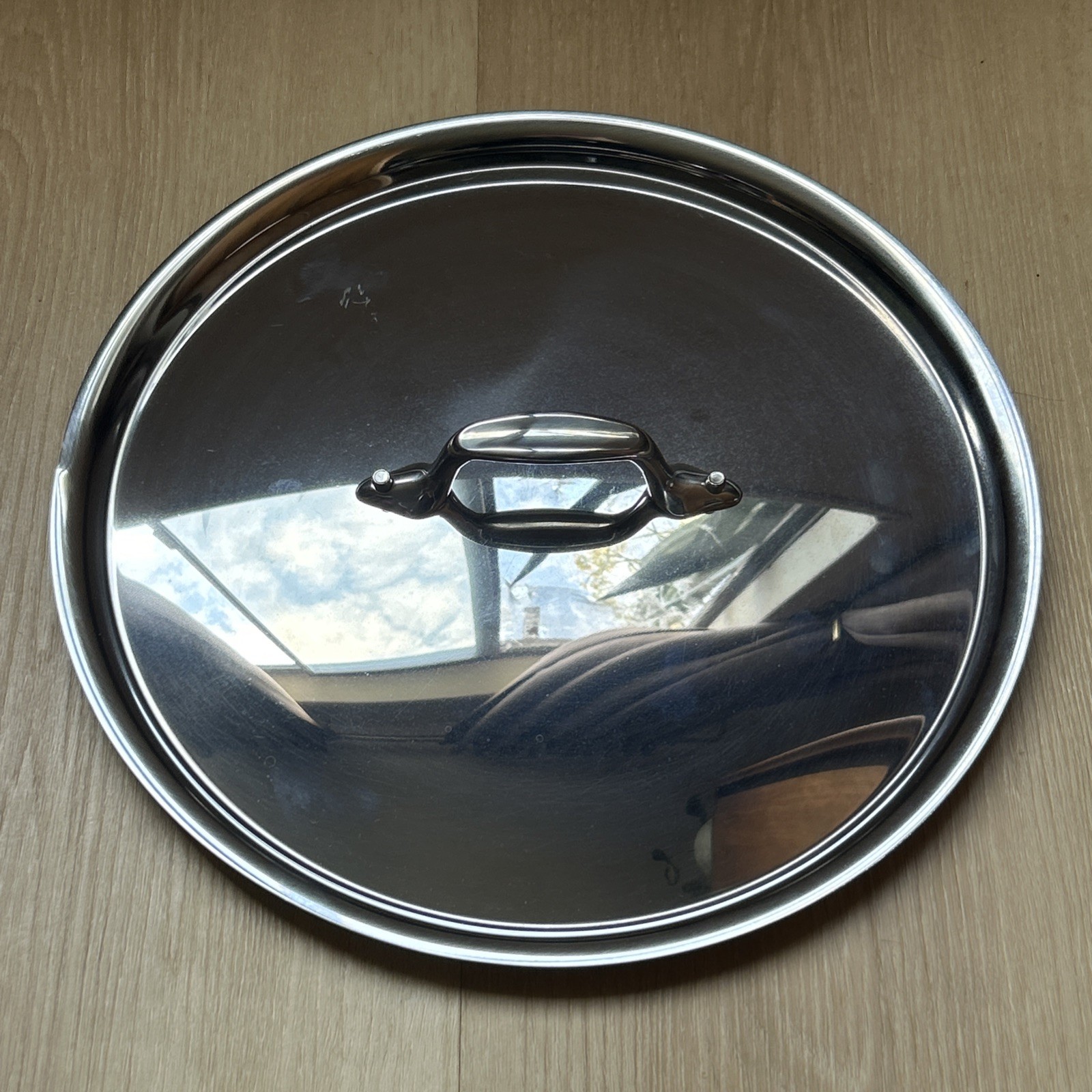 All Clad D3 D5 Stainless Steel Lid Only 11 1/4″ Outside 10 1/2″ Inside
