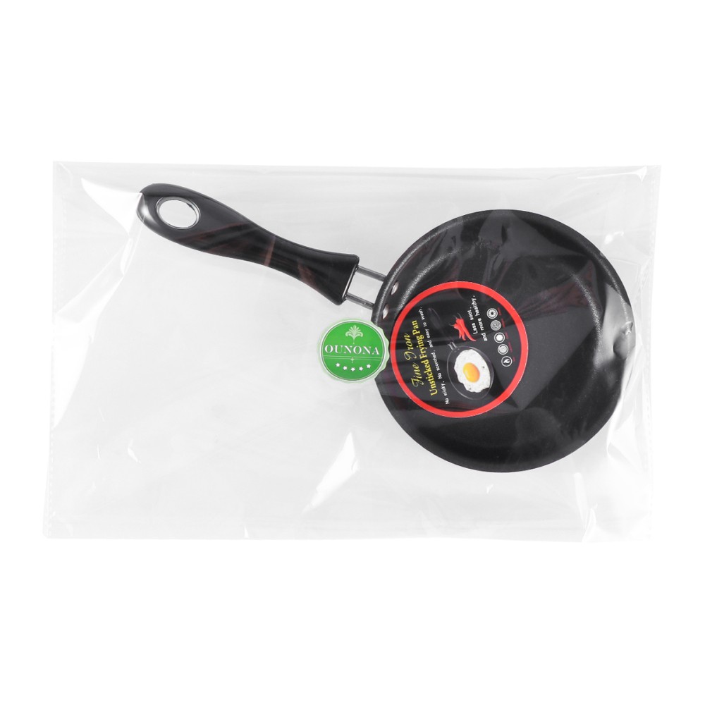 1Pcs Reusable Non-Stick Egg Frying Pan Black Mini Omelette Cooking Pan