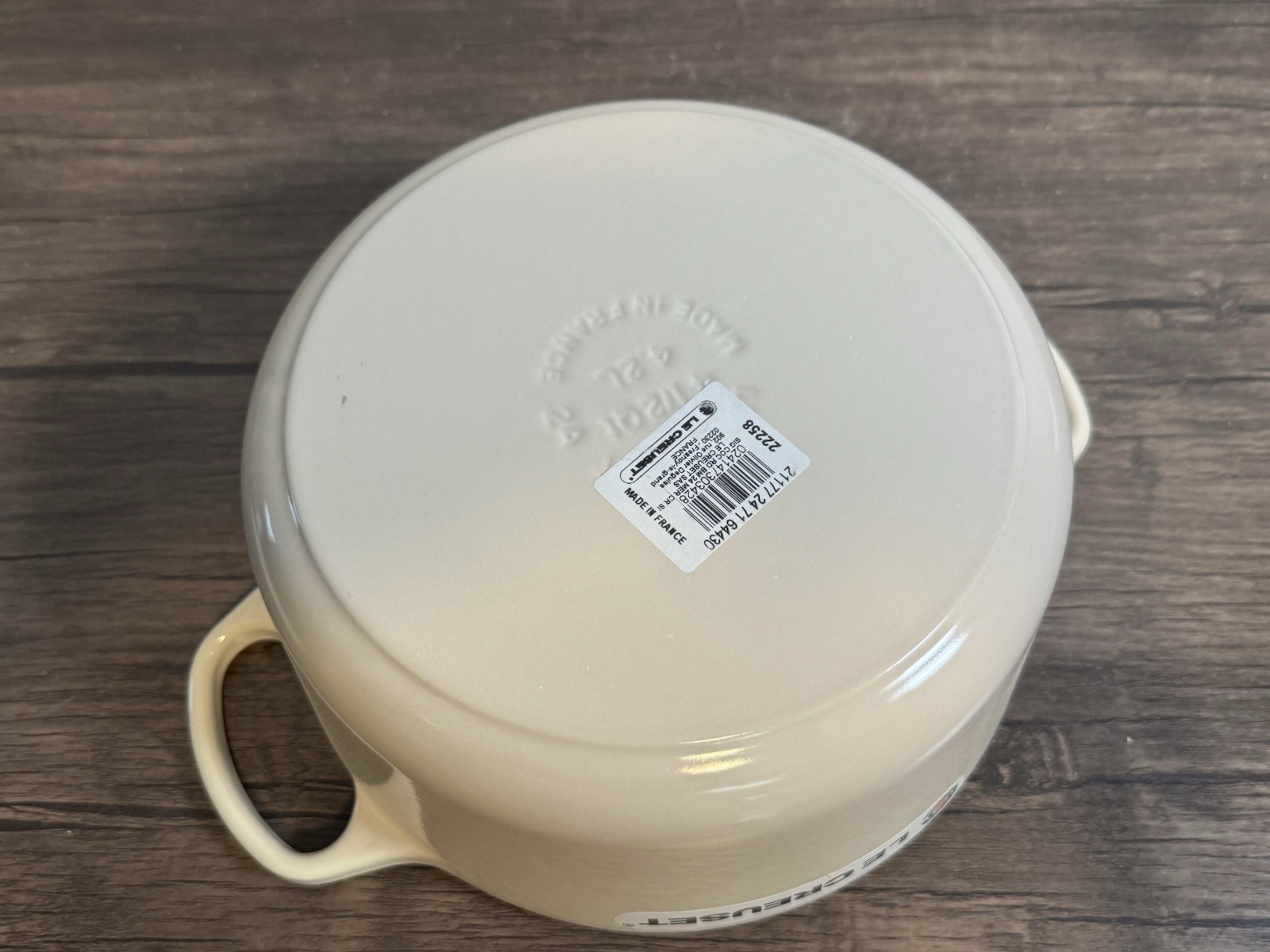 Le Creuset Signature Round 4.5 Qt 4.2 L White Enameled Cast Iron Dutch Oven New