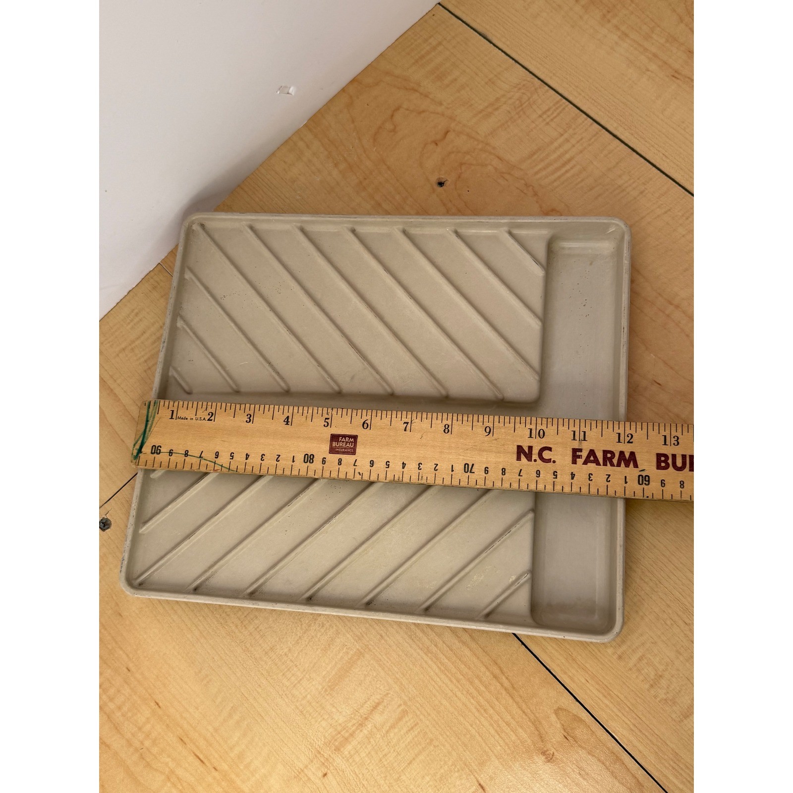 Anchor Hocking Microware Browning Tray PM 469-T1 Beige Vintage Made in USA