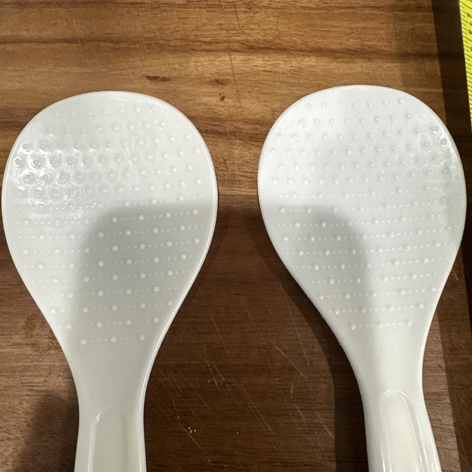 3 Pieces Non-Stick Rice Paddle Plastic Rice Spoon, Spatula Ladle, Kitchen Tool