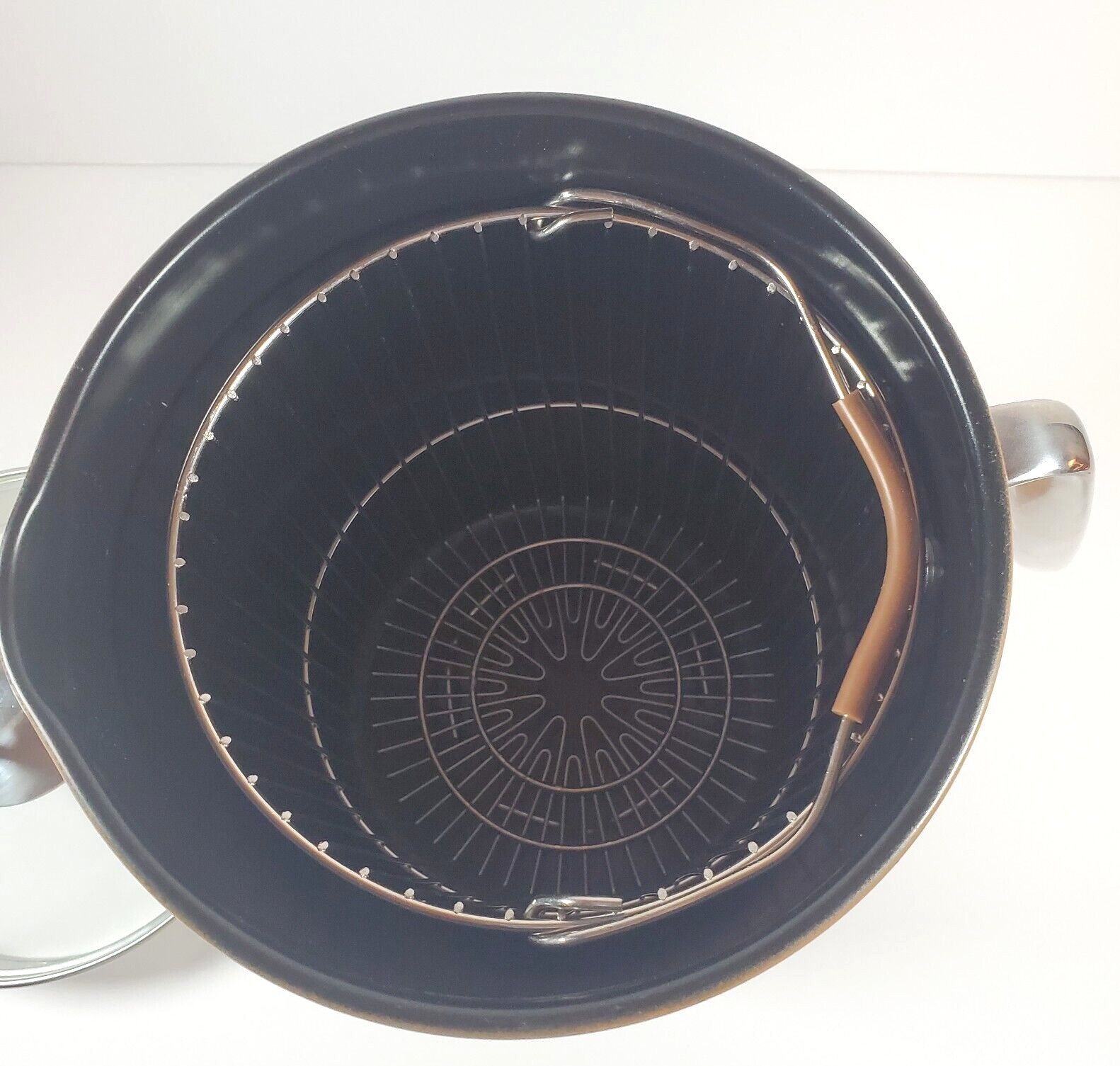 Cook’s Companion Vertical Pot Strainer Utility Basket & Vented Lid 12 Cup
