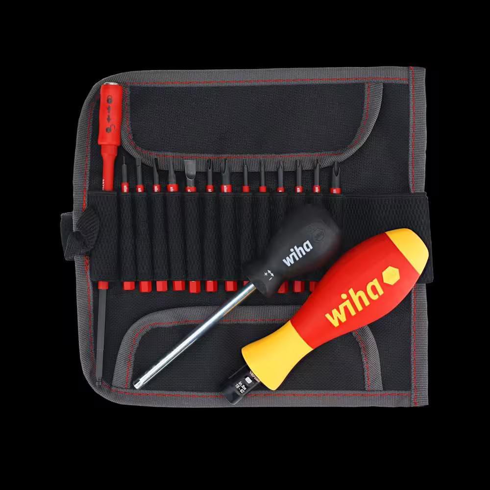 Insulated Torquevario-S (18-62 In./Lbs.) and Slimline Blade Set (16-Piece)