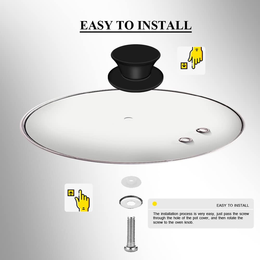 Silicone Pot Lid Knob Replacement Universal Handle Heat Resistant Cookware Cover