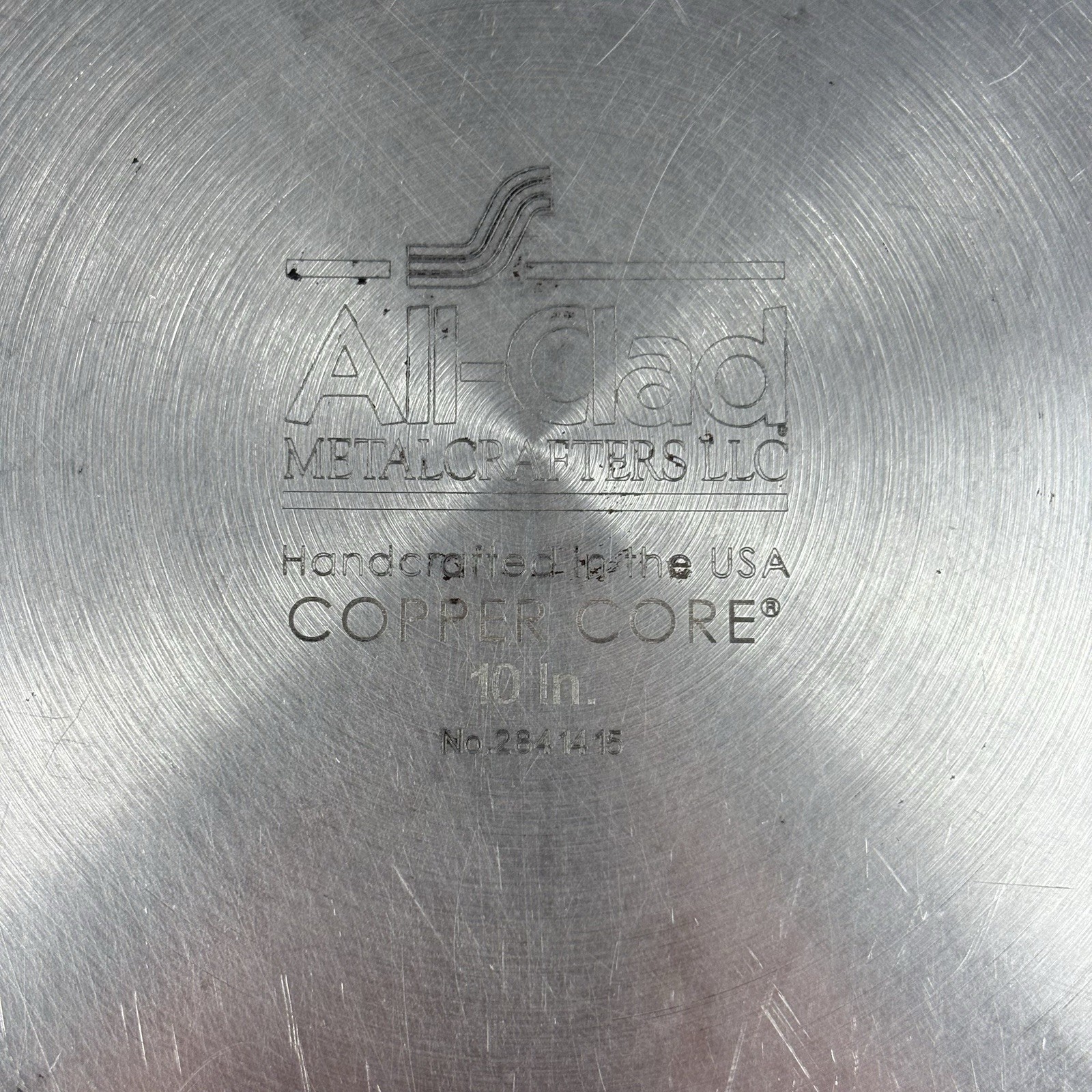 Vintage All-Clad Copper Core 10″ Stainless Steel 5-Ply Fry Pan Skillet USA Made