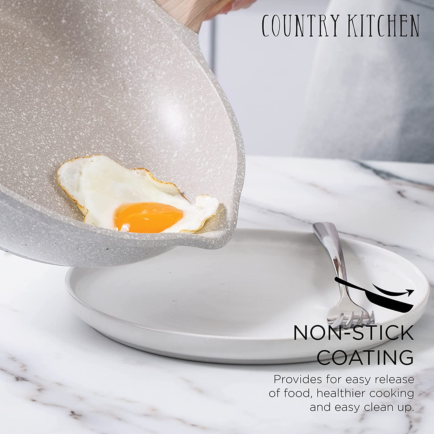 Durable Non-Stick Cast Aluminum 13-Pc Cookware Set for Everyday Cooking