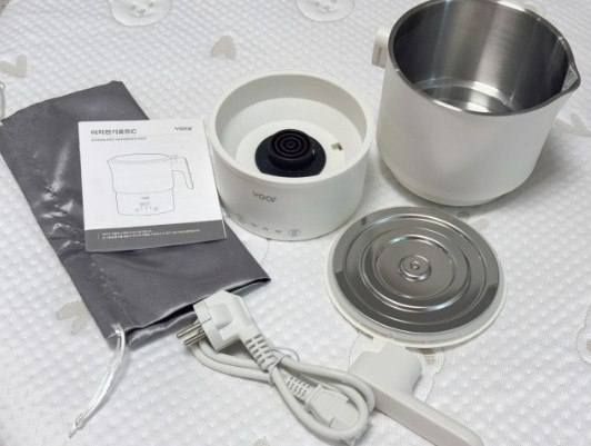 VOAR Easy Electric Pot C Portable Milk Powder Foldable All-Stainless Steel Pot