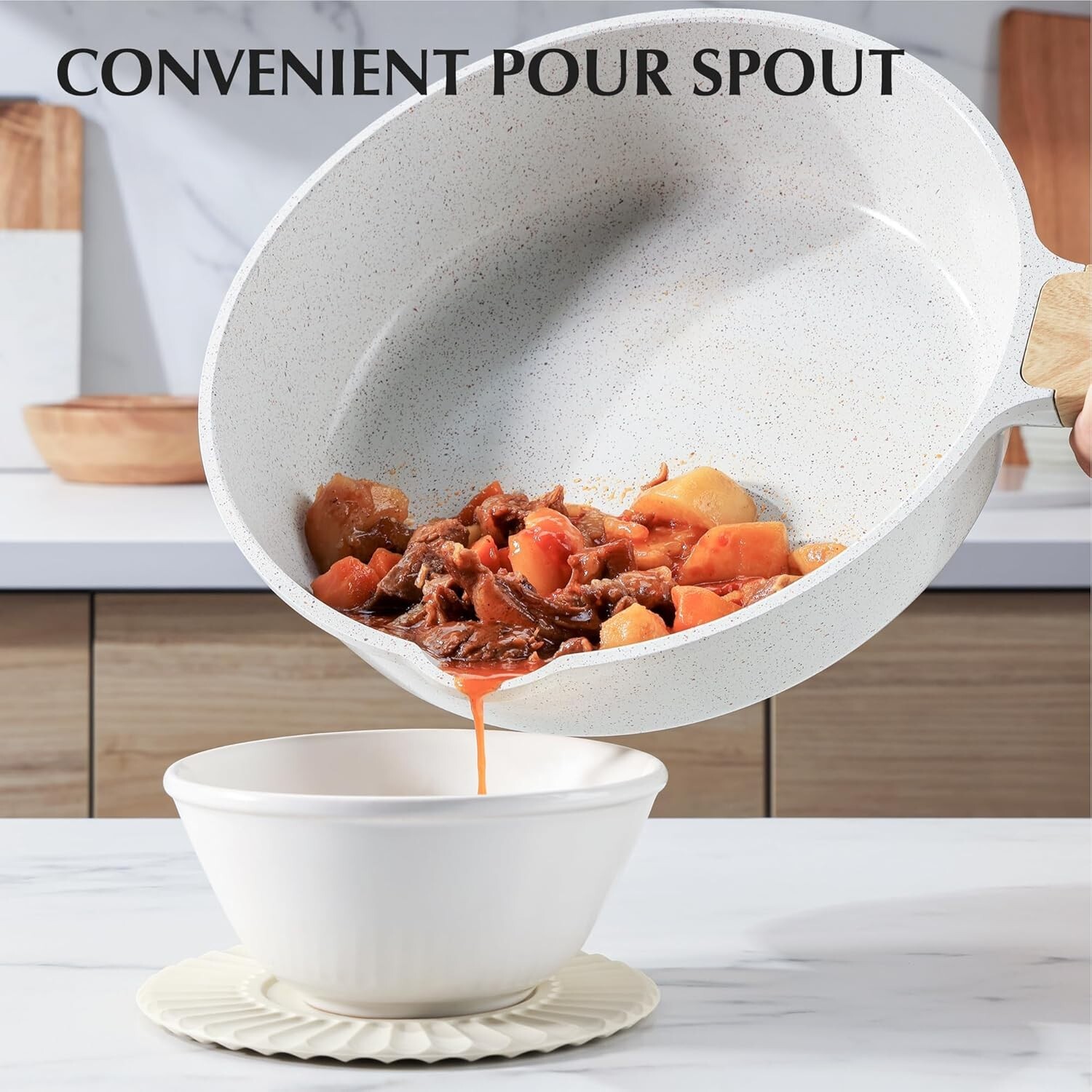 Non-Toxic 13-Piece Ceramic Cookware Set with Stay-Cool Handles and Accessories