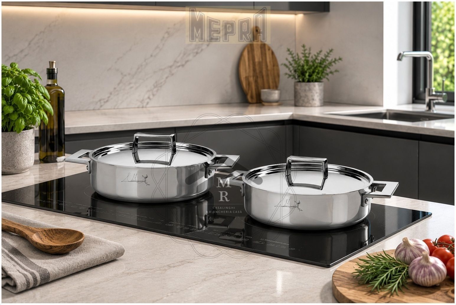 Trimetal Casserole with Lid Active Line Mepra – Suitable for Induction