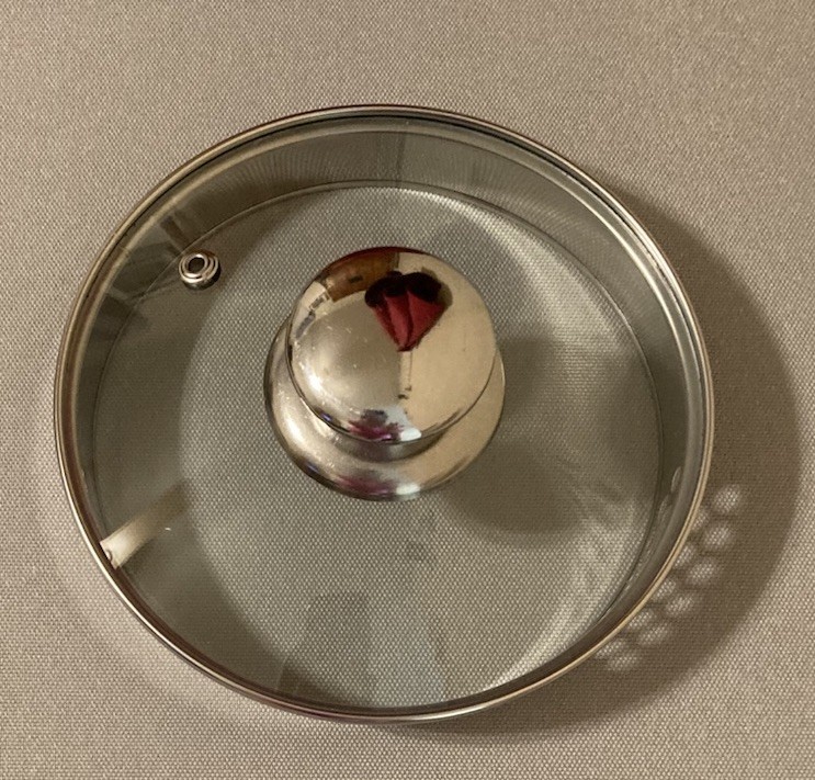 Unbranded 5-1/2 inch Pot Lid w/ Steam Release & Strainer!